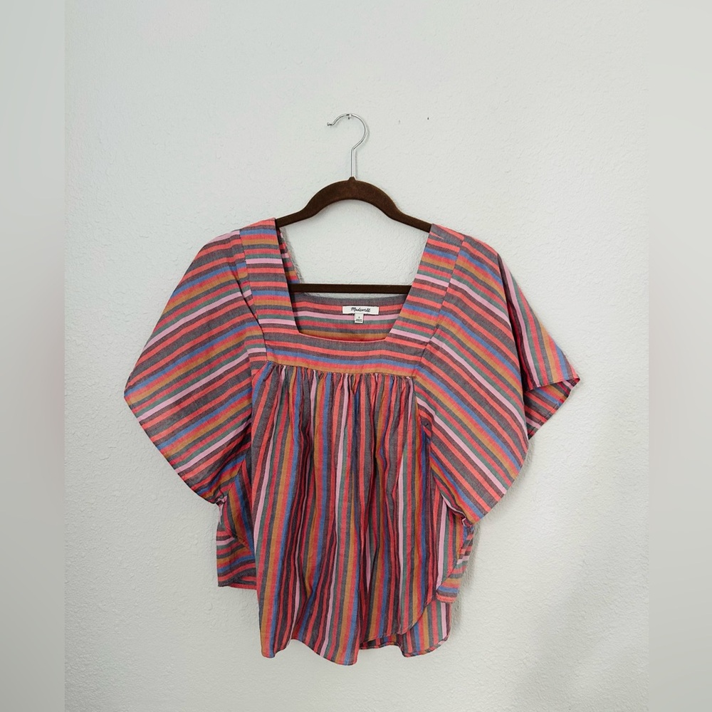Madewell Striped Butterfly Top | Size Small